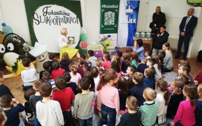 Janko Organko, Mirko Papirko i Maša Čaša uče vrtićarce o pravilnom postupanju s otpadom
