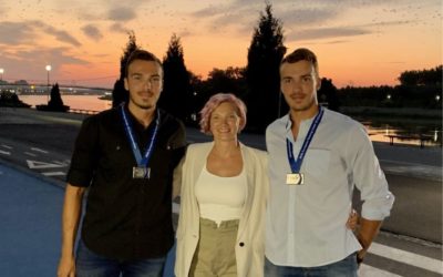 Doček srebrnih osječkih veslača Patrika i Antona Lončarića