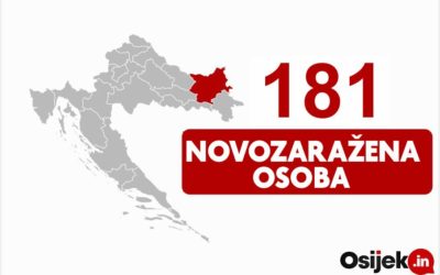 181 novozaražena osoba u našoj županiji