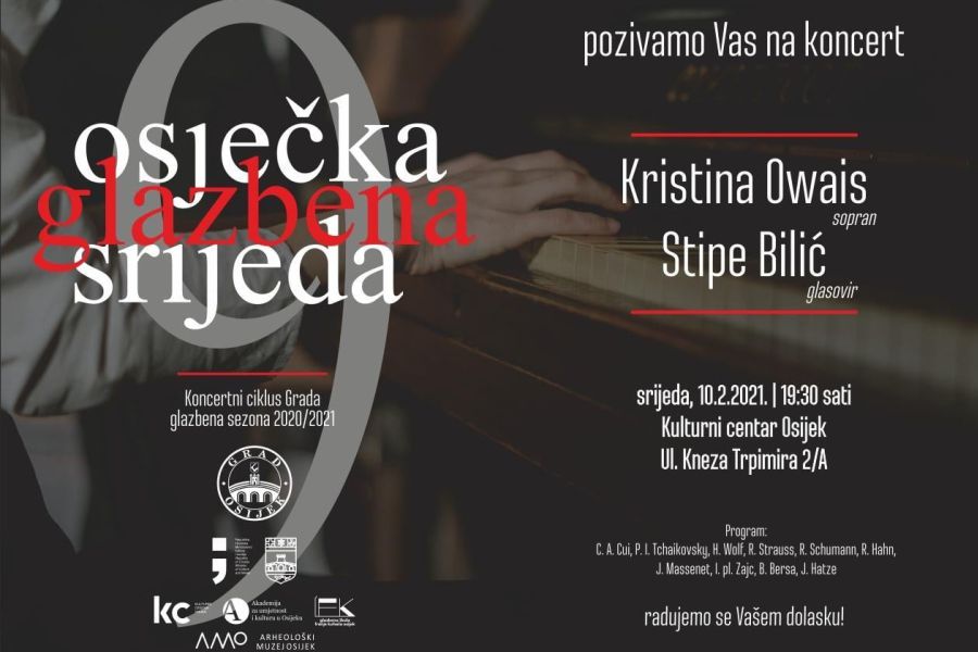 Koncertni ciklus grada: Kristina Owais (sopran) i Stipe Bilić (klavir)