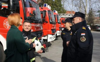 Glavni vatrogasni zapovjednik RH Slavko Tucaković posjetio Javnu vatrogasnu postrojbu Grada Osijeka
