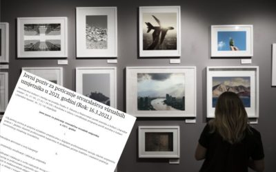 Objavljen je Javni poziv za poticanje stvaralaštva vizualnih umjetnika u 2021. godini