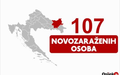 107 novozaraženih osoba u našoj županiji