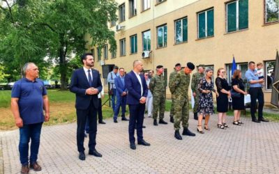 Svečano otkrivena nazivna ploča Doma HV „Brigadir Ivan Rebrina“