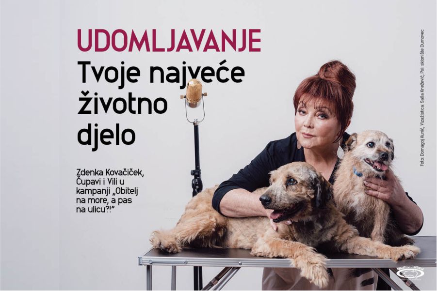 Zdenka Kovačiček zaštitno lice kampanje „Obitelj na more, a pas na ulicu?!”