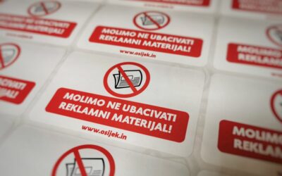 Besplatno dijelimo naljepnice zabrane ostavljanja reklamnih poruka