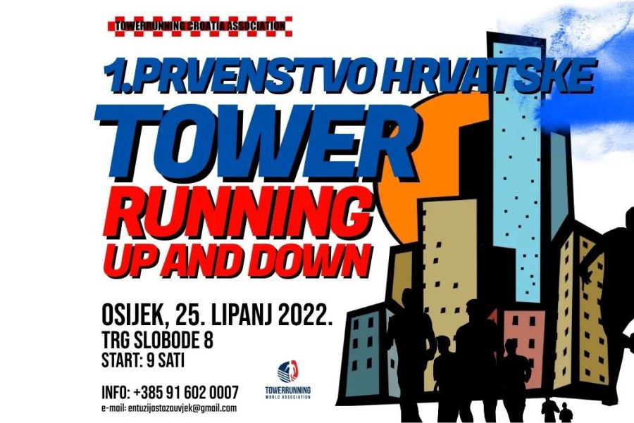 U Osijeku će se održati 1.Prvenstvo Hrvatske u towerrunningu