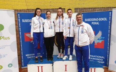 Članovi taekwondo kluba “Osijek” u Zagrebu uzeli četiri medalje