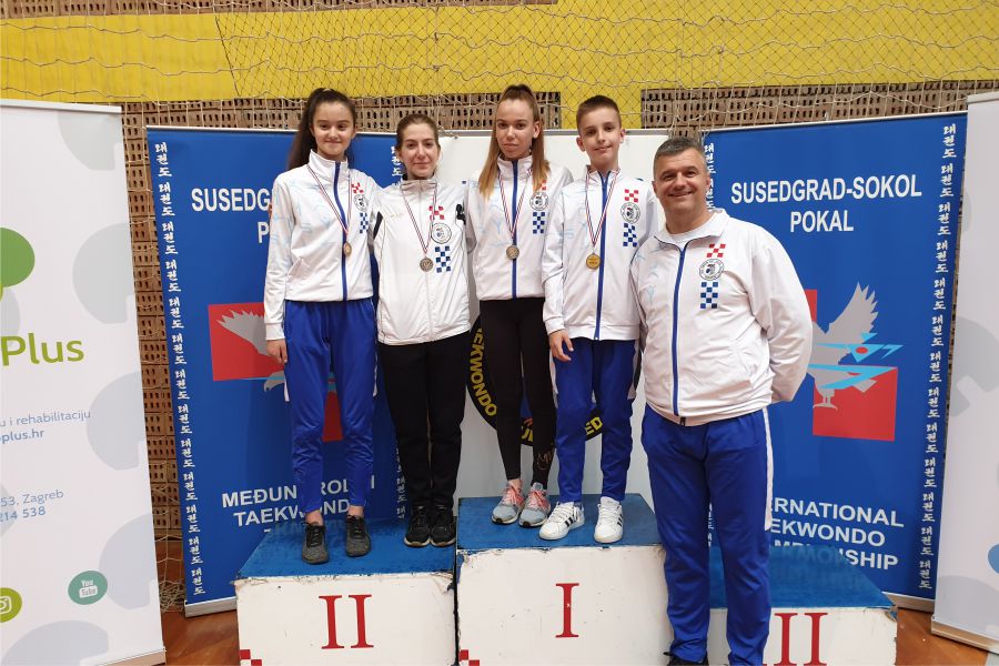 Članovi taekwondo kluba “Osijek” u Zagrebu uzeli četiri medalje
