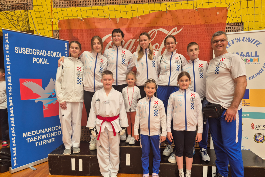 Taekwondo klub Osijek nastupio na međunarodnom turniru u Zagrebu