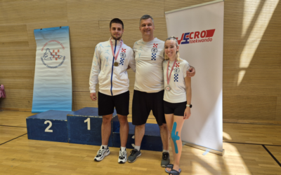 Dvojac iz taekwondo kluba Osijek nastupio na prvenstvu Hrvatske za mlađe senior