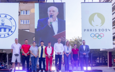 Osijek dočekao svoje olimpijce predvođene srebrnom Donnom Vekić