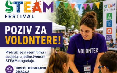 Udruga STEAM centar traži volontere za STEAM fest 2026.