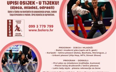 Plesni klub Bolero otvara upise na plesne tečajeve, sekcije i radionice