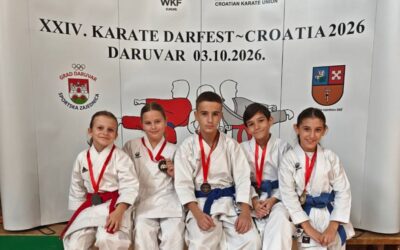 6 medalja za Karate klub Osijek na 24. Karate Darfestu u Daruvaru